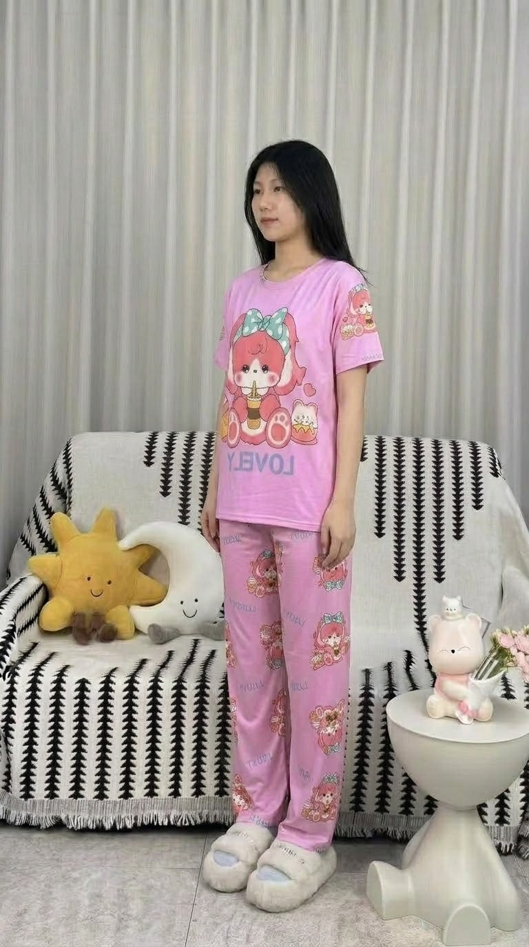 Pink Love Bear 3-Piece Lounge Set